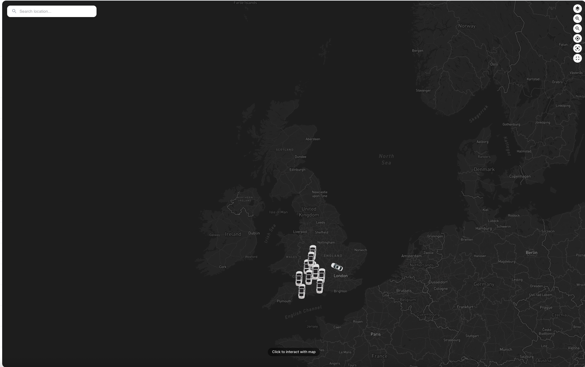 Live tracking map